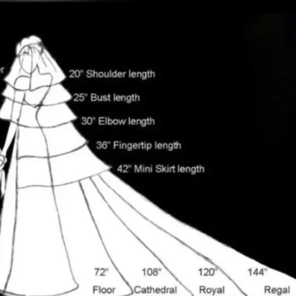 Royal Floral Lace Wedding Veil main image 4